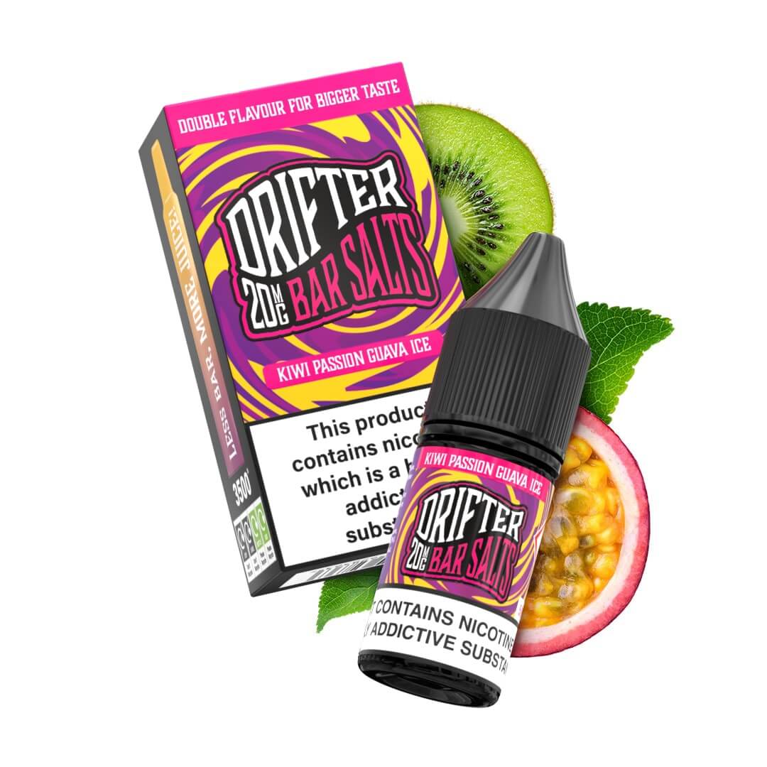 Kiwi Passionfruit Guava 20mg 10ml - Drifter Bar Salts