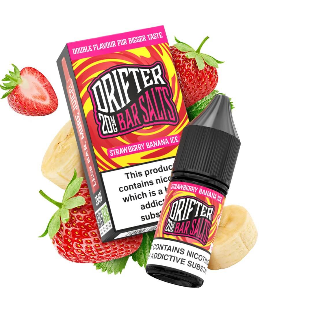 Strawberry Banana Ice 20mg 10ml - Drifter Bar Salts