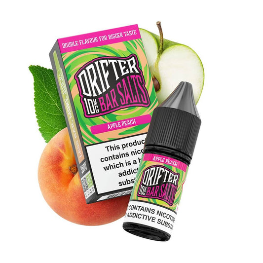 Drifter Bar Salts | Apple Peach 10ml | From £3.49