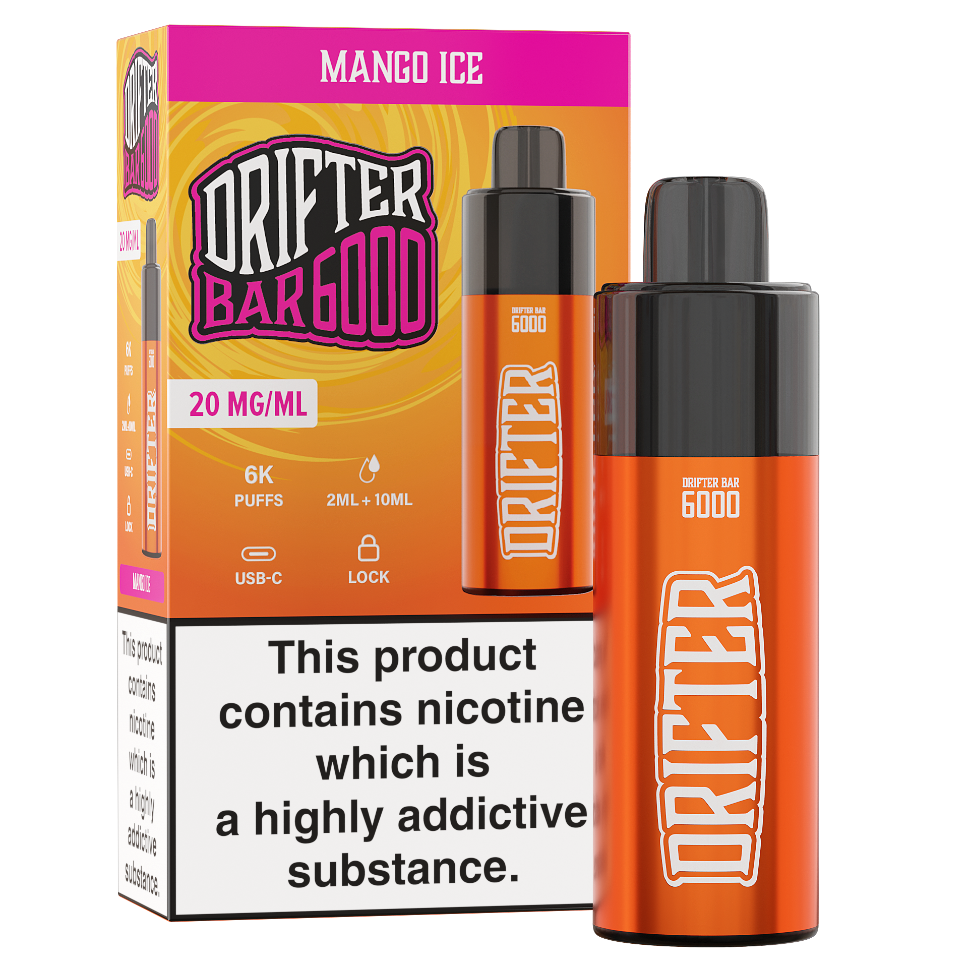 Drifter Bar 6000 - Mango Ice