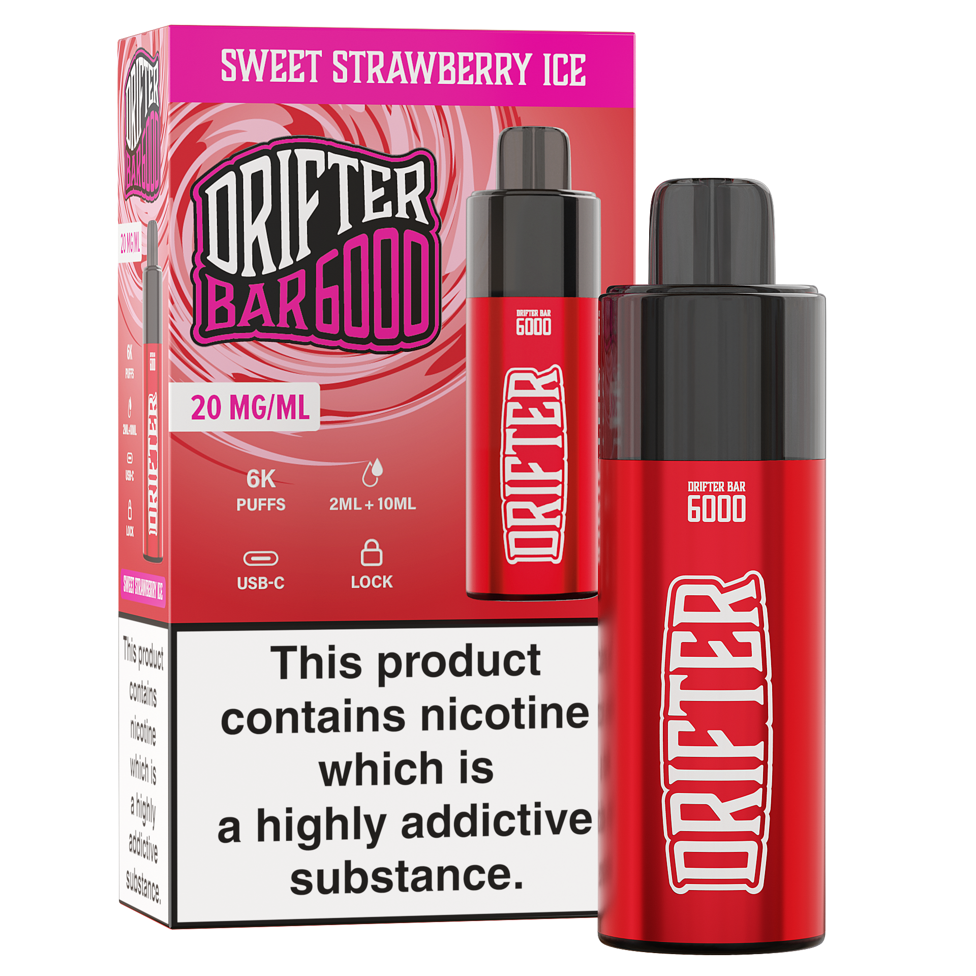 Drifter Bar 6000 - Sweet Strawberry Ice