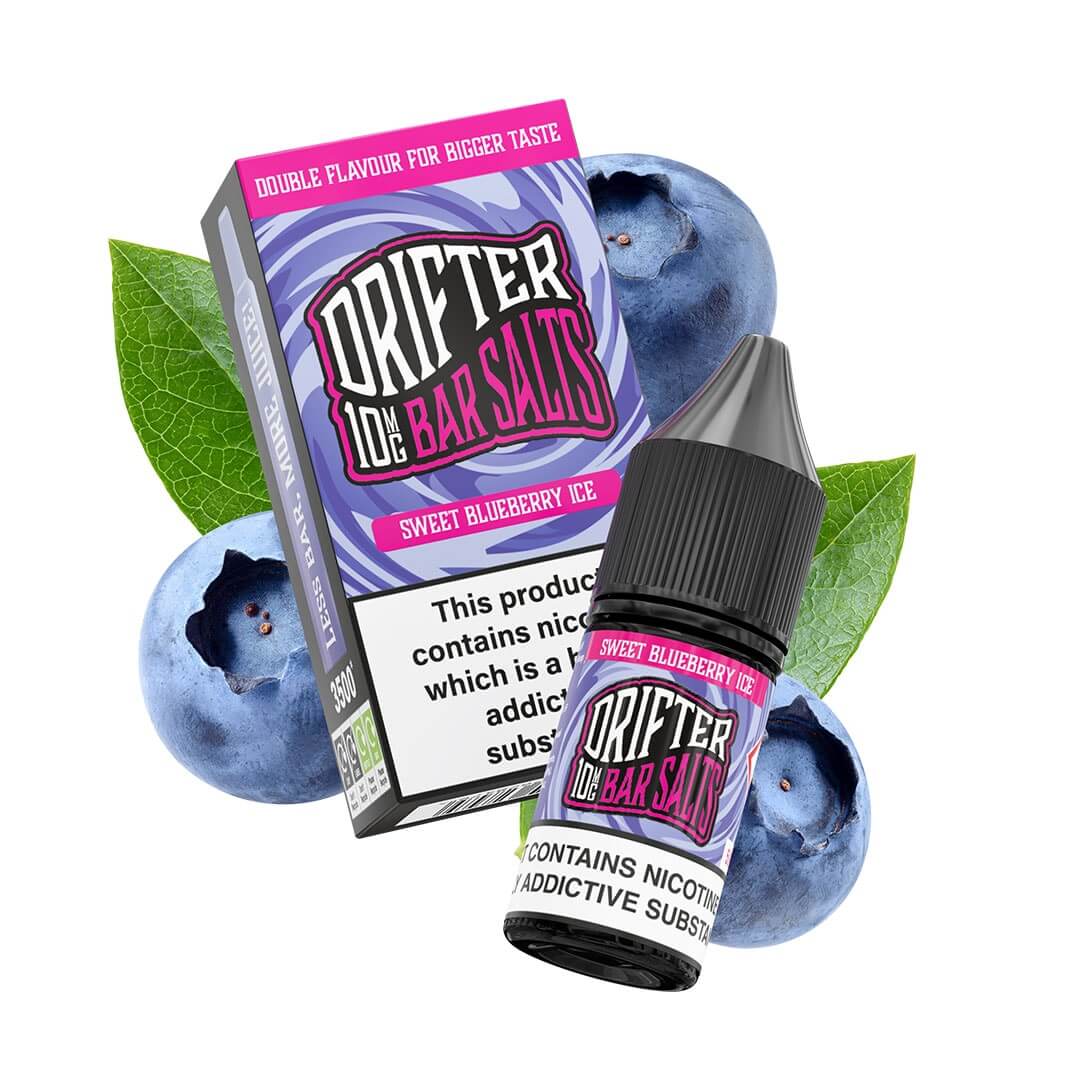 Sweet Blueberry Ice 10ml - Drifter Bar Salts